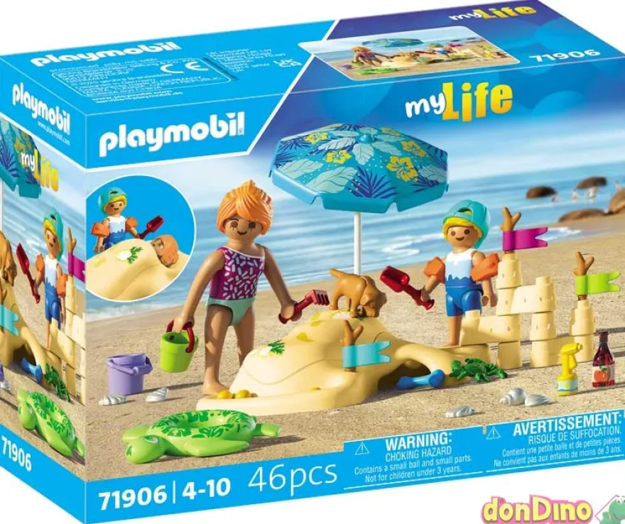 Diversion familiar en la playa playmobil my life - 46 pzas.