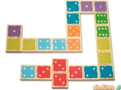 Domino colores gigante 28 pzas. 15x7,5x1,5 cm.