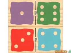 Domino colores gigante 28 pzas. 15x7,5x1,5 cm.