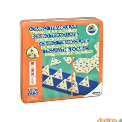 Domino triangular caja metal