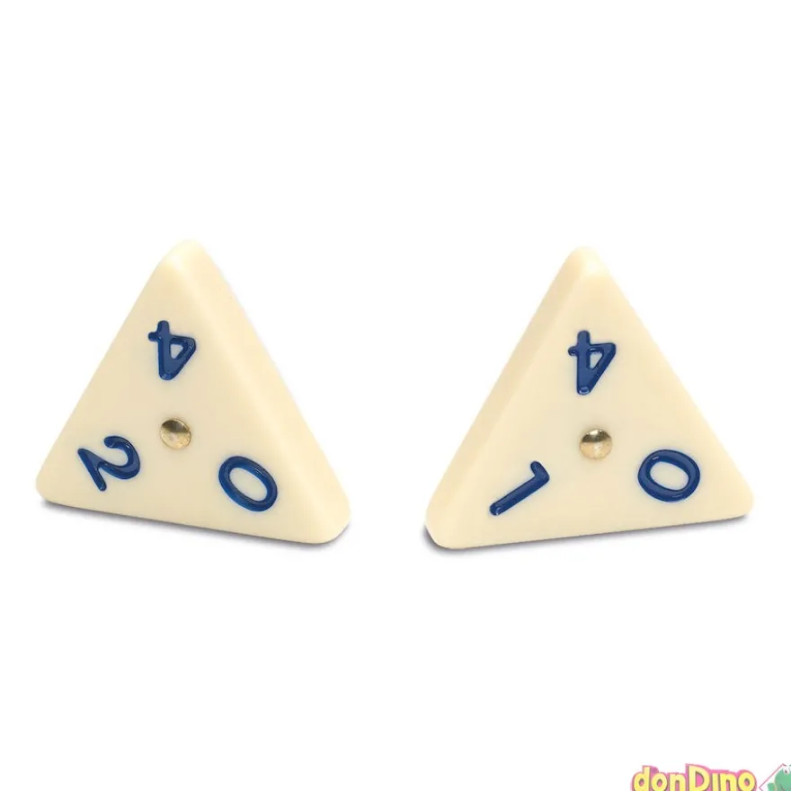Domino triangular caja metal