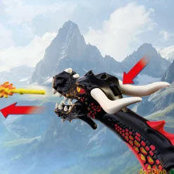 Dragon negro playmobil knights 18 pzas.
