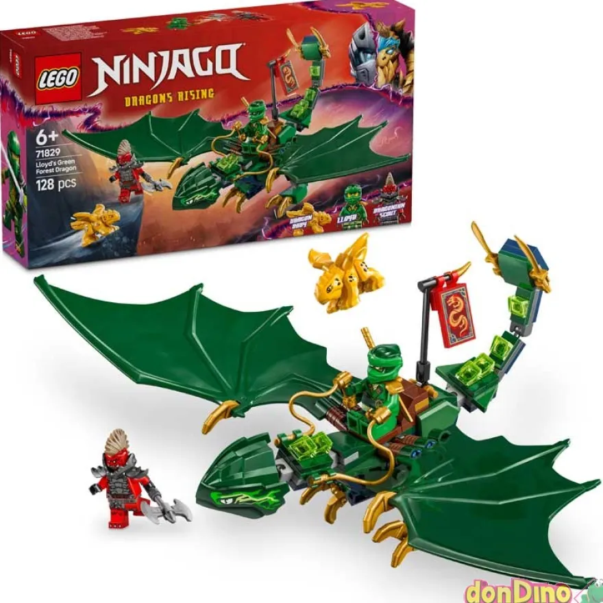 Dragon verde del bosque de lloyd lego ninjago - 128 pzas.