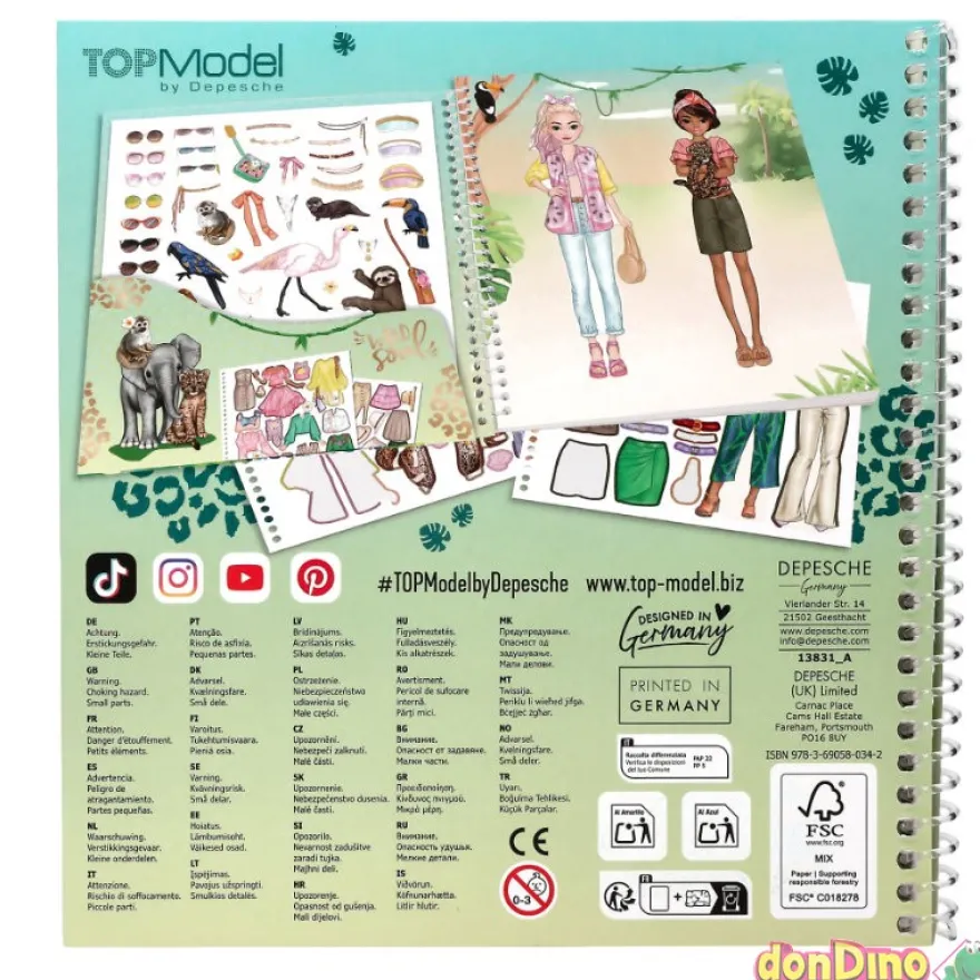 Dress me up stickerbook top model