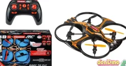 Dron quadrocopter x2 r/c 2.4 ghz luz led, 3d looping