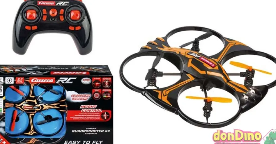 Dron quadrocopter x2 r/c 2.4 ghz luz led, 3d looping