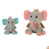 Elefante rey peluche 32cm.2-colores