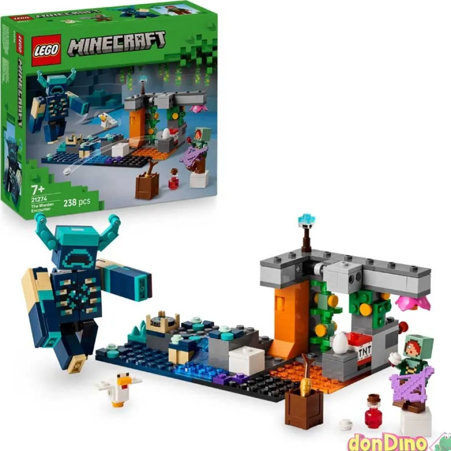 El encuentro con el custodio lego minecraft - 238 pzas.
