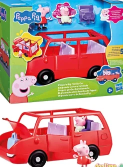 El gran auto de la familia de peppa pig con figuras