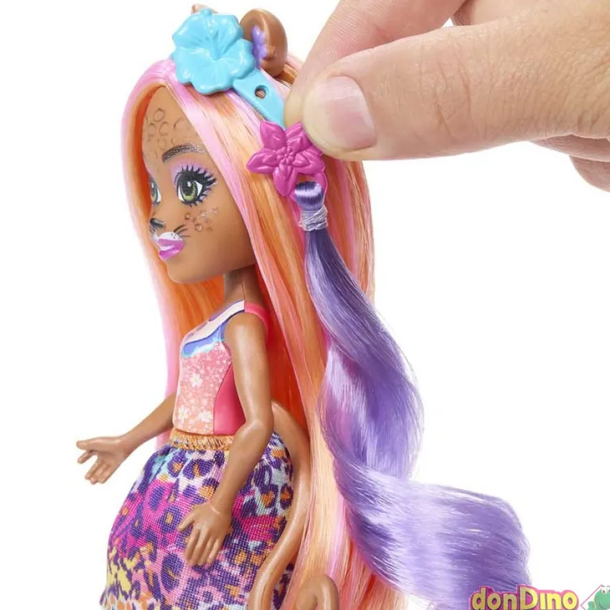 Enchantimals glam party guepardo charisse cheetah & grinsy