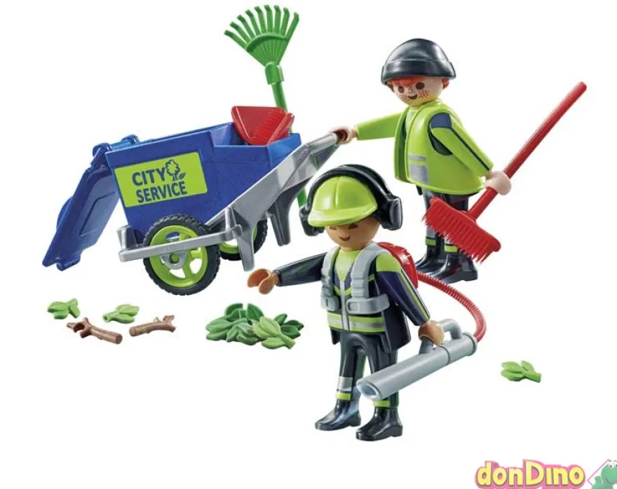 Equipo de limpieza urbana playmobil city action - 32 pzas.