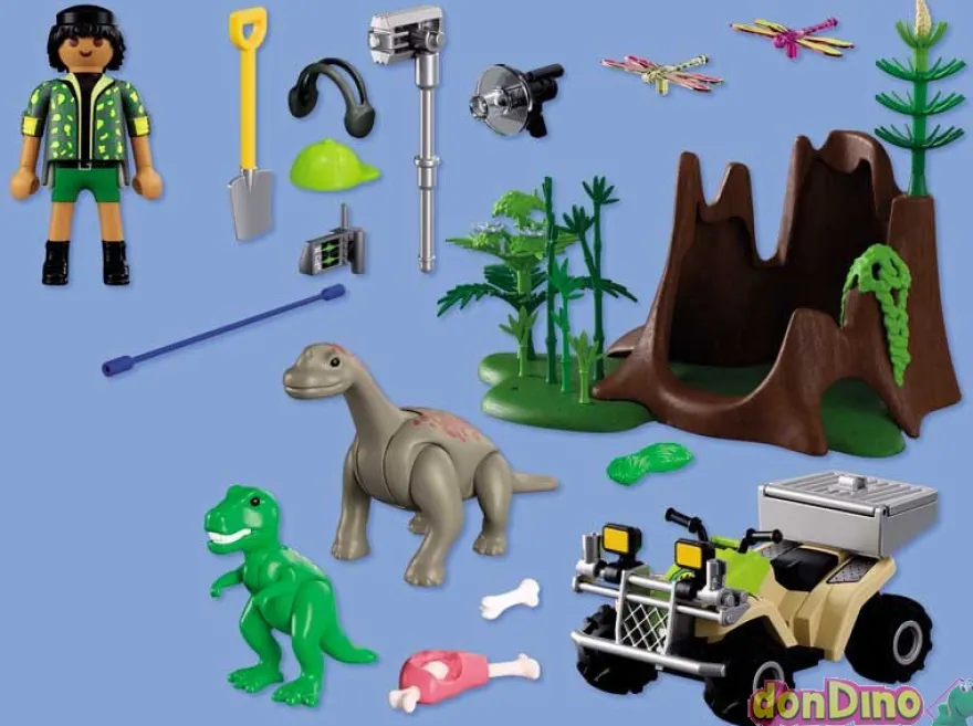 Escondite de dinosaurio playmobil