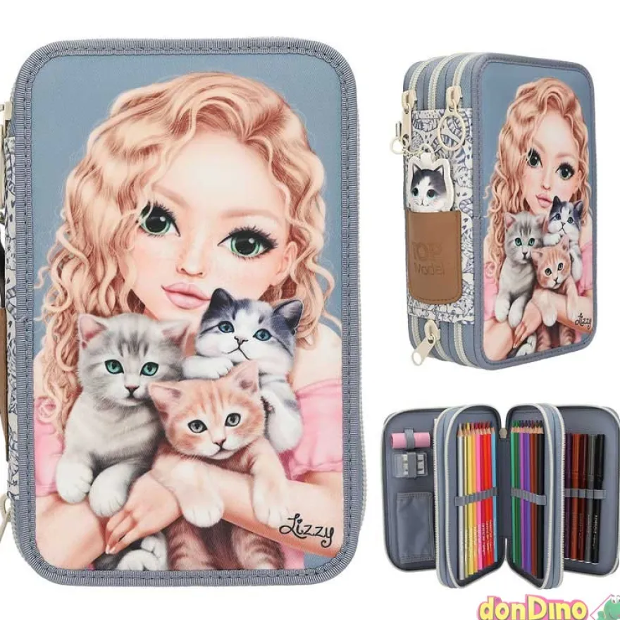 Estuche triple cat love top model