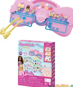 Estudio de uñas barbie aquabeads
