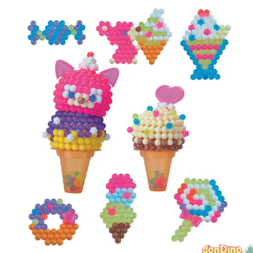 Estudio manualidades fiesta helados 3d aquabeads 800 perlas