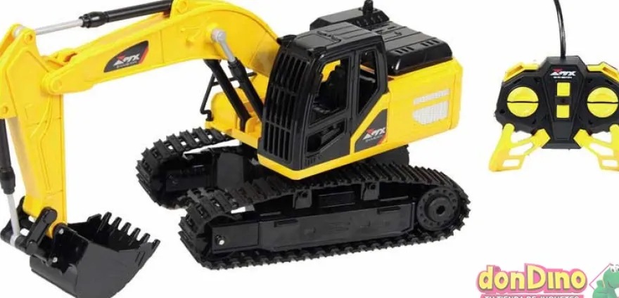 Excavadora r/c con luz 1:24 40 mhz 360º giro - batería y cargador