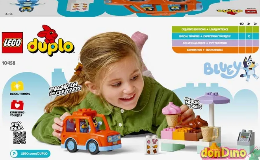 Excursion a la heladeria con bluey lego duplo - 22 pzas.