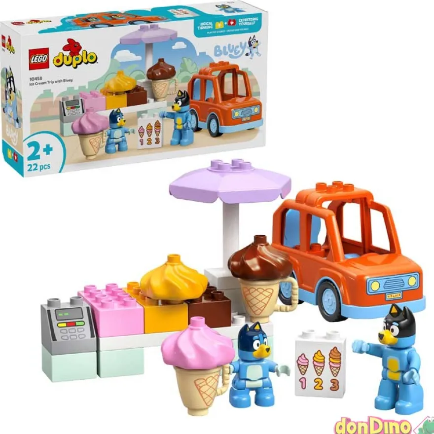 Excursion a la heladeria con bluey lego duplo - 22 pzas.