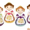 Fallera peluche 25cm.4-surtidas -les falleretes-
