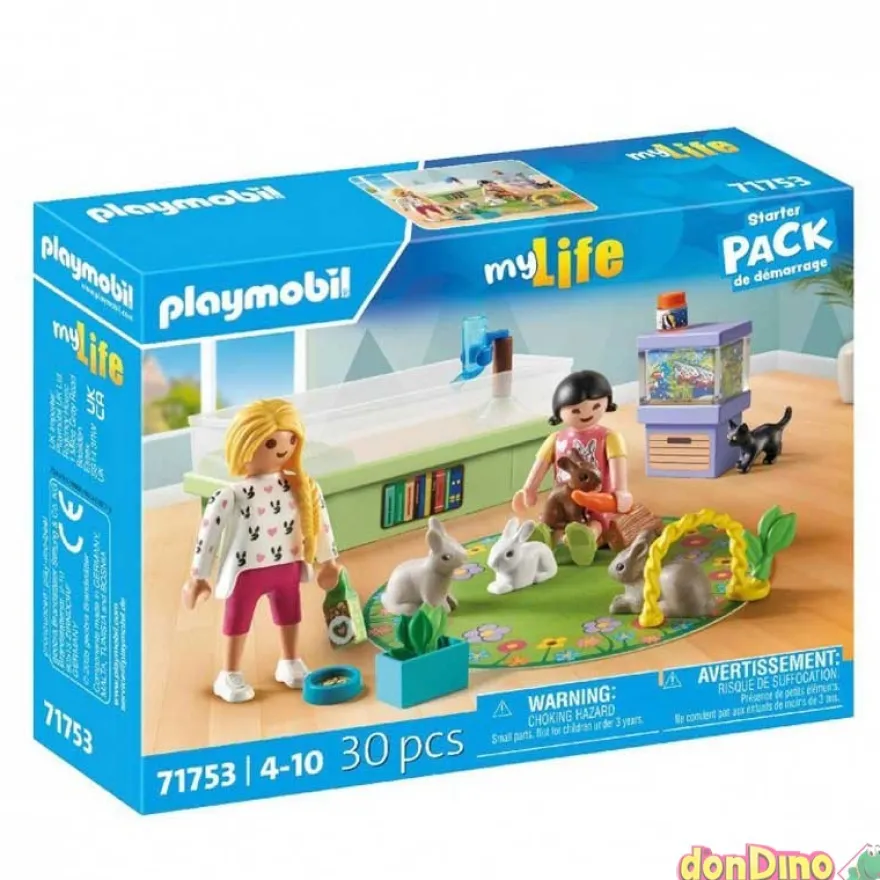 Familia conejos playmobil my life starter pack - 30 pzas.