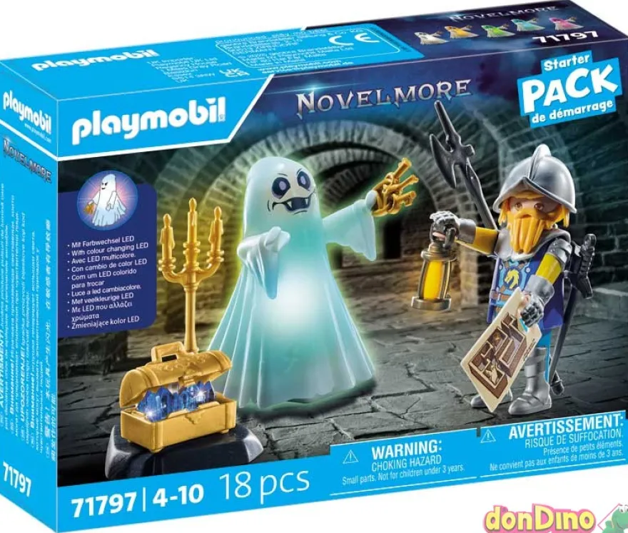 Fantasma y caballero playmobil novelmore starter pack - 18 pzas. - c/luz