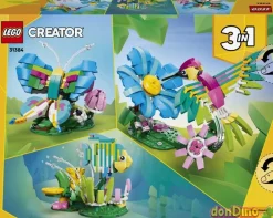 Fauna salvaje: colibri de colores 3 en 1 lego creator 312 pzas.