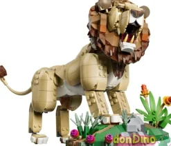 Fauna salvaje: leon majestuoso lego creator