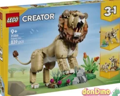 Fauna salvaje: leon majestuoso lego creator