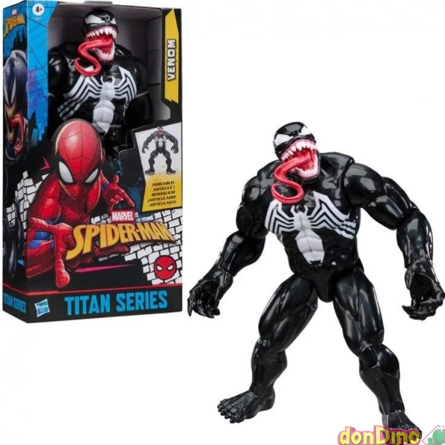 Figura deluxe venom spider-man titan series