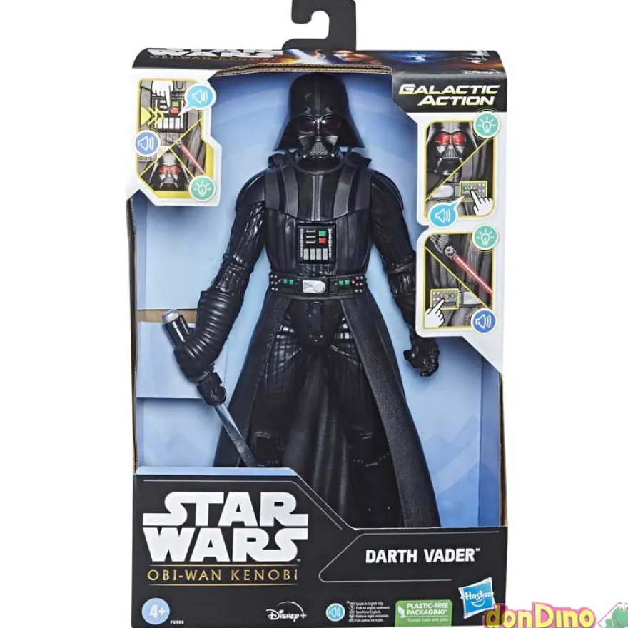 Figura electronica darth vader star wars - galactic action - luz y sonido