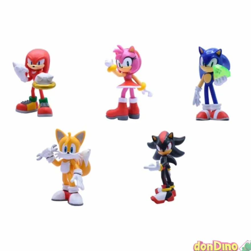 Figura sonic accion c/piezas intercambiables