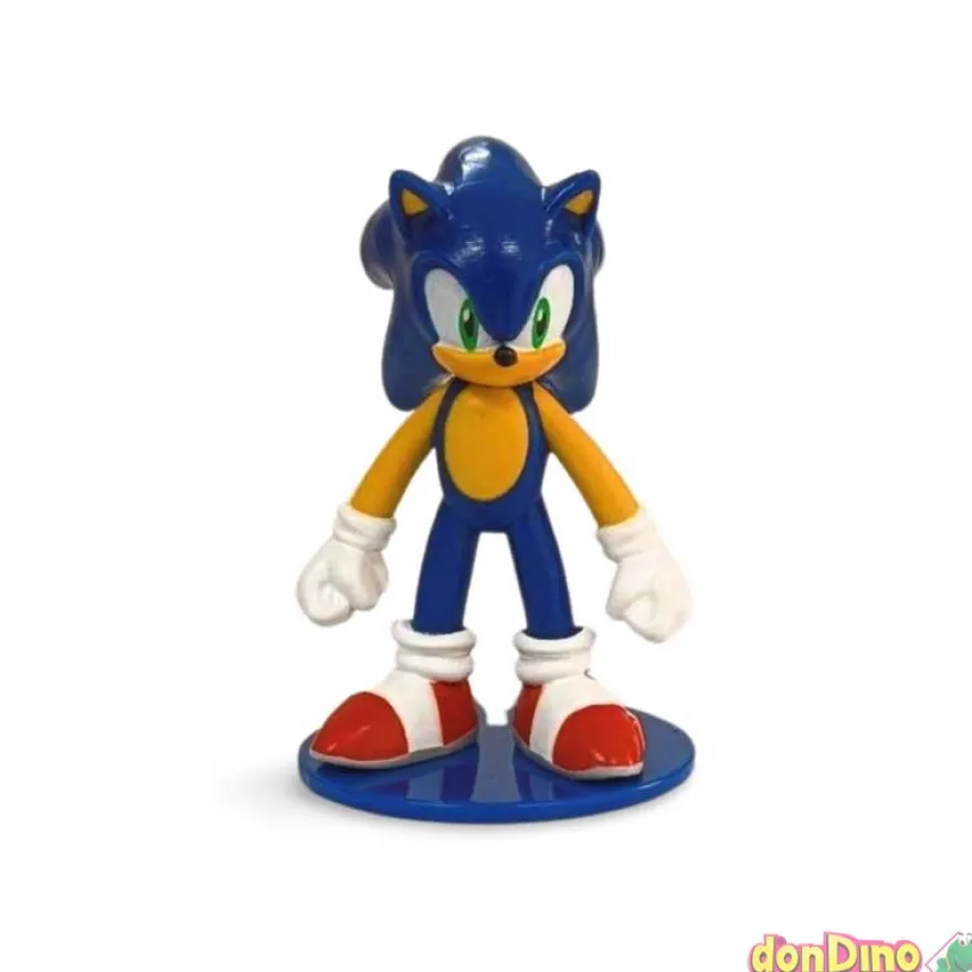 Figura sonic 3d sobre sorpresa s-1