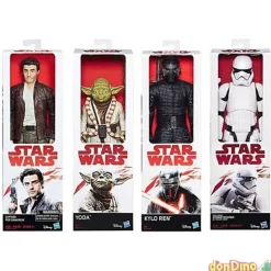 Figura star wars surtida yoda - kylo ren - stormtrooper - poe dameron