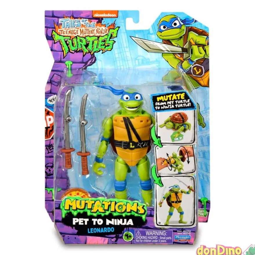 Figura tortugas ninja mutations sur transformable de mascota a ninja