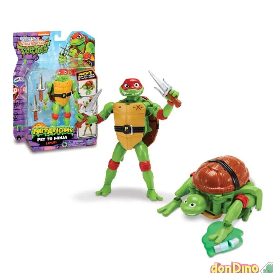 Figura tortugas ninja mutations sur transformable de mascota a ninja
