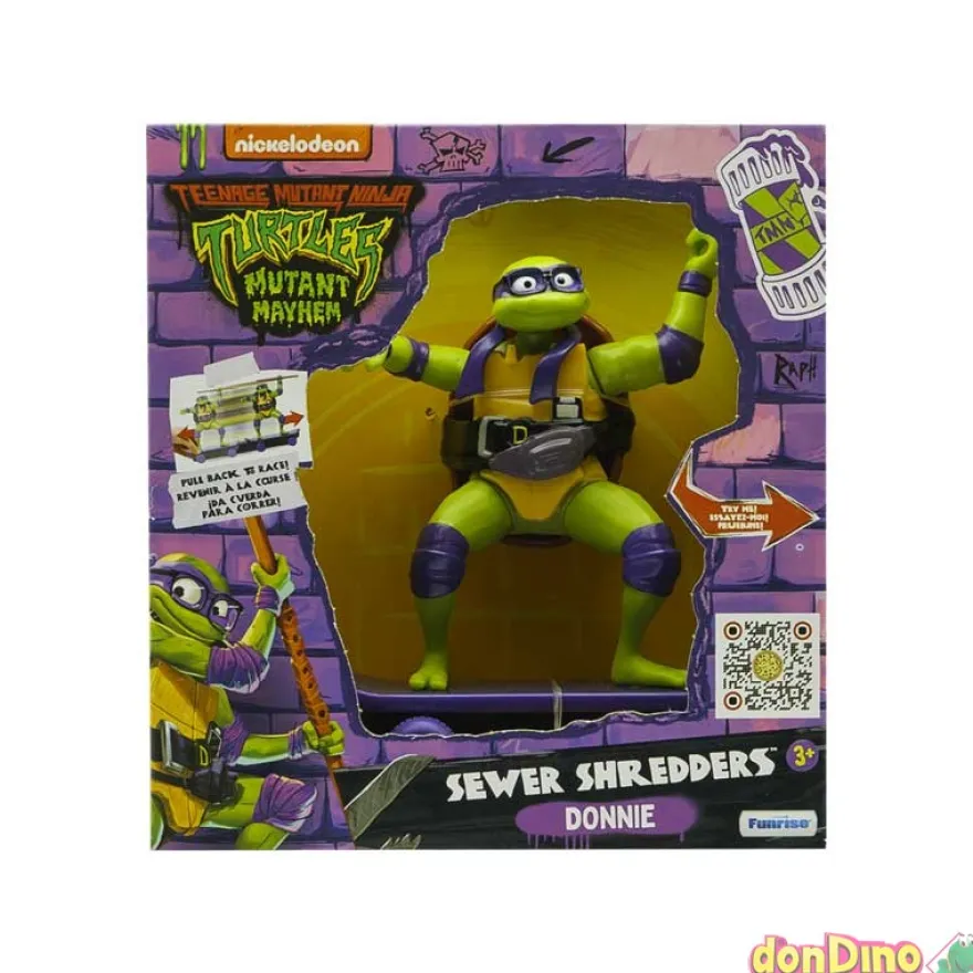 Figura tortugas ninja skater 14,6cm sewer shredders