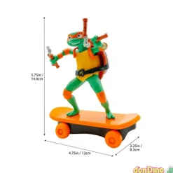 Figura tortugas ninja skater 14,6cm sewer shredders
