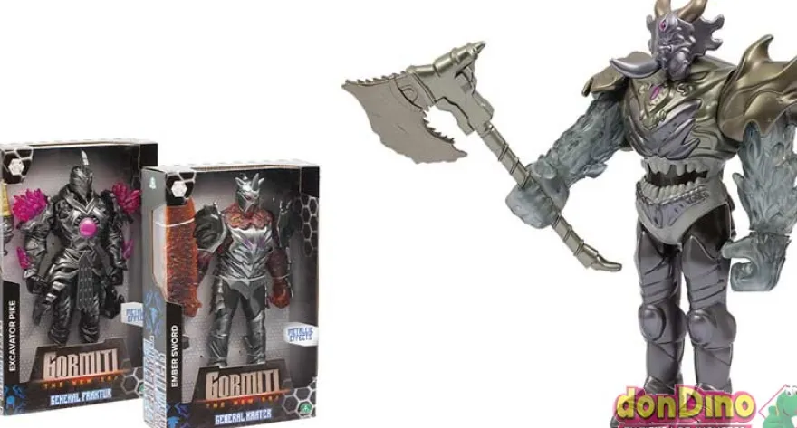 Figura villano gormiti 27 cm. the new era - efectos metalicos