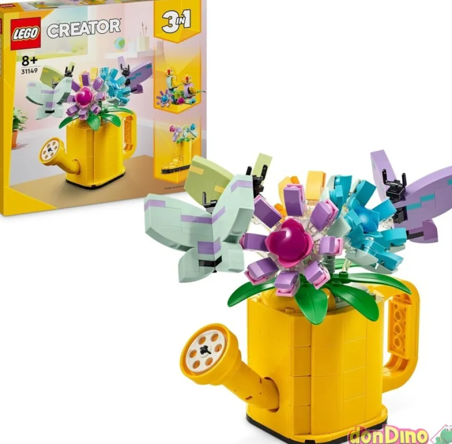 Flores en regadera lego creator 3 en 1