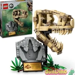 Fosil dinosaurio:craneo t-rex lego jurassic world