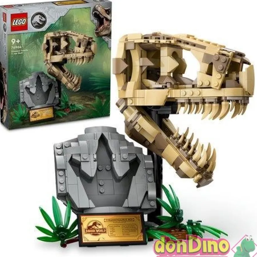 Fosil dinosaurio:craneo t-rex lego jurassic world
