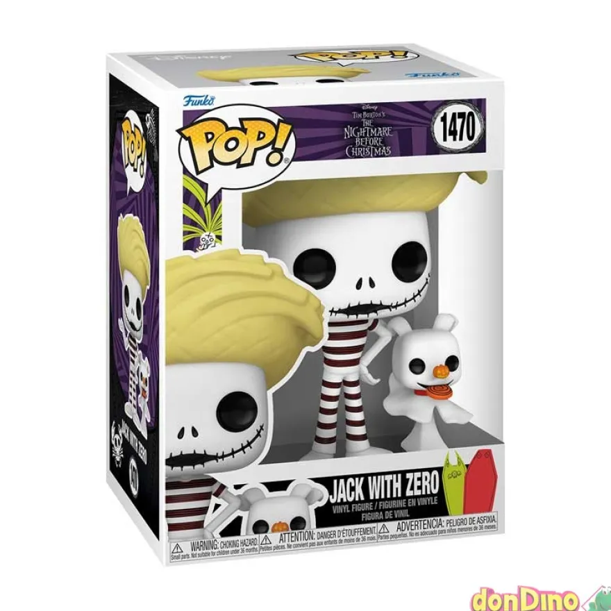Funko pop jack con zero (1470) pesadilla antes de navidad