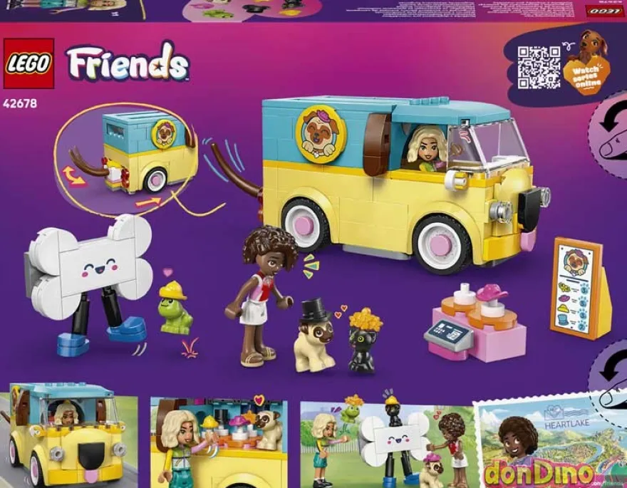 Furgoneta de accesorios caninos lego friends - 237 pzas.
