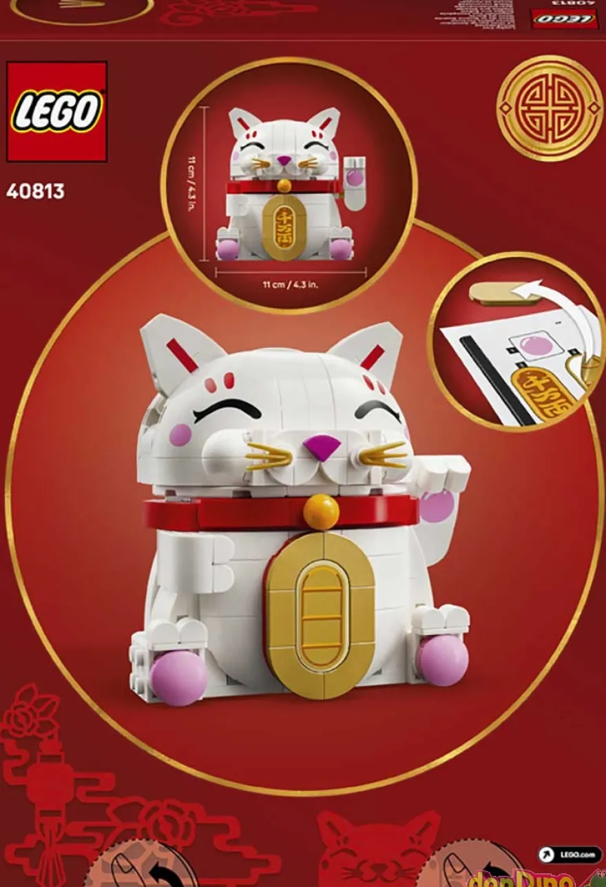 Gato de la buena suerte lego 280 pzas.