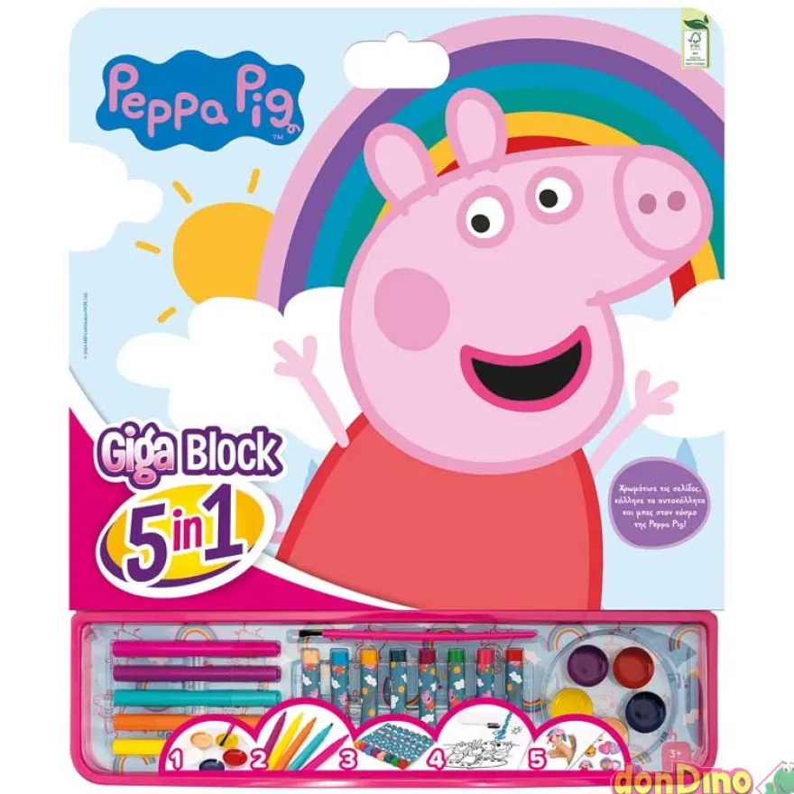Giga block 5 en 1 peppa pig