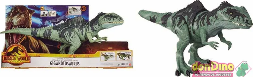 Giganotosaurus ataque jurassic worl jurassic world dominion - c/sonido