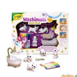 Glam pack washimals pets 4 mascotas con bañera
