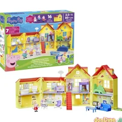 Gran casa familiar de peppa pig 16 pzas. - 80 cm.