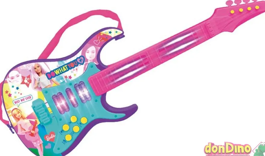 Guitarra electrÓnica barbie luz y sonido
