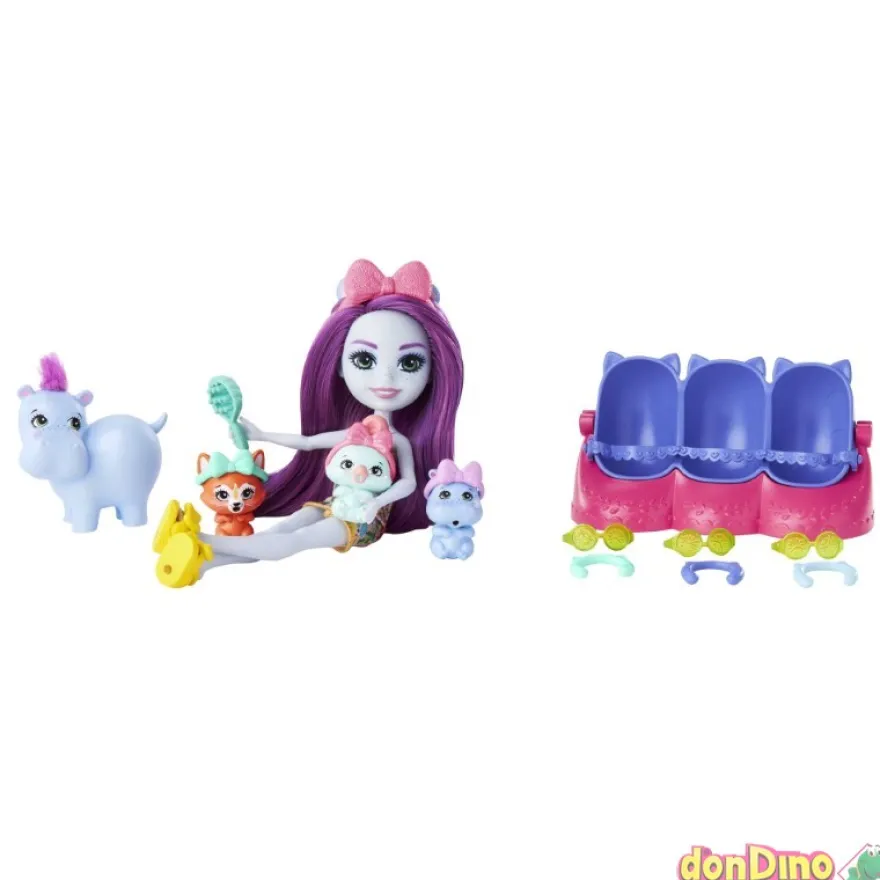Hedda hippo & lake enchantimals baby best friends - 12 sorpresas